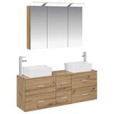 Bathroom Furniture Set 4 pcs Artisan Oak 3406862