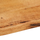 Table Top 100x60x3.8 cm Live Edge Solid Wood Mango 370742