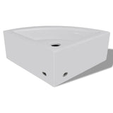 Wash Basin with Overflow 45x32x12.5 cm White 140697