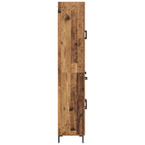 Highboard with Drawer 2 pcs Old Wood Engineered Wood 3415748