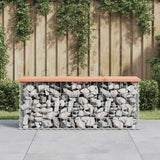 Garden Bench Gabion Design 103x31.5x42 cm Solid Wood Douglas 834351
