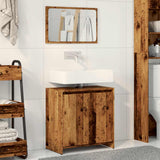 2 Piece Bathroom Furniture Set Old Wood Engineered Wood 856067