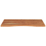 ZNTS Desk Top 100x60x2.5 cm Rectangular Solid Wood Acacia 370171