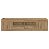 Bed Frame with Storage Artisian Oak 80 x 200 cm Engineered Wood 3429500