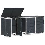 Wheelie Bin Storage Anthracite 276 x 77.5 x 112.5 cm 3422242