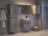 Bathroom Cabinet Set 5 pcs Concrete Grey Engineered Wood 3407338