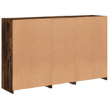 Sideboard with LED Lights Smoked Oak 162x37x100 cm 3209146