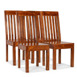 Dining Chair Set of 4 Brown Solid acacia wood Standard Durable 275273