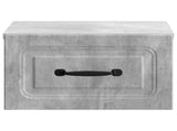 Wall-Mounted Bedside Cabinet with Drawer 2 pcs Concrete Grey 899282