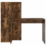 Desk 2 pcs Smoked Oak 3337293