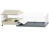 Small Animal Cage with Removable Pet Playpen, Guinea Pig Cage with Waterproof Pad, Hay Feeder, 108 x T3398P350111