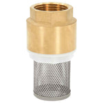 Suction Hose with Brass Connectors Black 1.1" 25 m PVC 151068