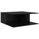 Coffee Table Black oak 80 x 80 x 31 cm Engineered wood 875488