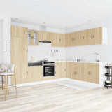 14 Piece Kitchen Cabinet Set Porto Sonoma Oak Engineered Wood 3314994