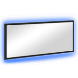 Mirror Wall-mounted Black Oak 90 x 8.5 x 37 cm Engineered Wood 875421