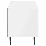 TV Cabinet High Gloss White Engineered Wood 896459