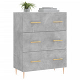 Sideboard Concrete Grey 69.5x34x90 cm Engineered Wood 827840