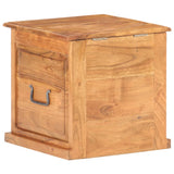 Chest Natural wood Solid acacia wood Small Storage Chest Square 289649