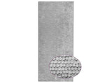 Rug Grey 50 x 400 cm 100% Polyester 3 mm Washable 42041658