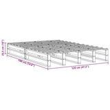 Bed Frame without Mattress White 120x190 cm Small Double Solid Wood Pine 850864