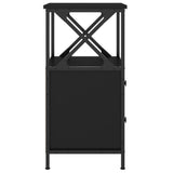Bedside Cabinet Black 34x35,5x70 cm Engineered Wood 825943