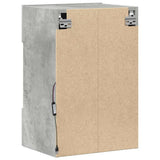 Wall Cabinets with LED Lights for TV 2 pcs Concrete Grey 40x30x60.5 cm 837085