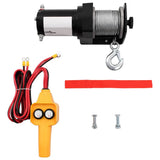 210229 12 V Electric Winch 907 KG Wire Remote Control