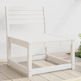 Garden Sofa White Solid Wood Pine 844670