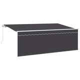Retractable Awning Retractable Manual Anthracite 350 x 200 cm 3329657