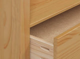 Wardrobe HILL Honey Brown 84 x 50 x 170 cm Solid Pine Wood 42025042