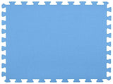 Pool Ground Mat 36 pcs 350 cm Round EVA Foam Blue 42042641