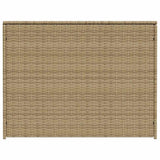 Garden Storage Box Mix Beige 984L Poly Rattan 365335