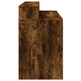 Desk with LED Lights Smoked Oak 120x55x91 cm Engineered Wood 3309415
