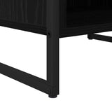 TV Cabinet Black Oak 170.5 x 36 x 30.5 cm Engineered Wood 886516