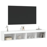 TV Cabinets with LED Lights 2 pcs White 80x30x30 cm 837142