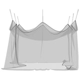 Garden Mosquito Net 156 Mesh Black 4 x 4 x 2.5 m Polyester 42033538