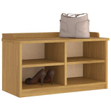 Hallway Bench SANDNES 87x40x50 cm Solid Wood Pine 4010458