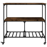Kitchen Trolley Smoked Oak 100x50x95 cm Engineered Wood 842308