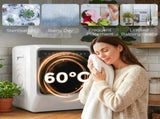 5kg Vented Tumble Dryer, 1000W Compact Tumble Dryer with Smart Drying, Freestanding Stackable T3398P552540