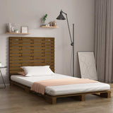 Wall Headboard Honey Brown 96x3x91.5 cm Solid Wood Pine 824676