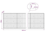 Gabion with 5 mm Wire and 10x10 cm Mesh 800x30x150 cm 3465154
