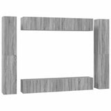 10 Piece TV Cabinet Set Grey Sonoma Engineered Wood 3120249