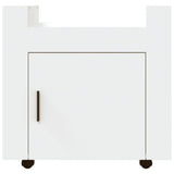 Desk Trolley White 60x45x60 cm Engineered Wood 816608