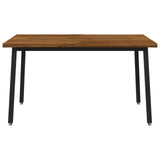 120 x 90 x 75 cm Solid Acacia Wood Natural and Black 937546