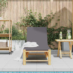 Sun Lounger with Cushions 55x199x30 cm Bamboo 4108227