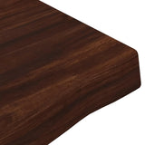 Live Edge Table Top 130 x 30 x 3.5 cm Rectangular Dark Brown 938416