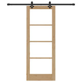 Sliding Door ORKDAL Natural and Black 78 x 202 cm 3332159