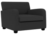 Armchair Dark Grey Faux Lamb Fleece 42043409