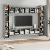 10 Piece TV Cabinet Set Grey Sonoma Engineered Wood 3120219
