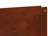 Lawn Edging 30 pcs 100 x 12 cm Steel Rusty 8008810